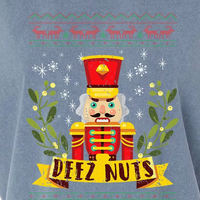 deez nuts nutcracker ugly christmas sweater Garment-Dyed Women's Muscle Tee