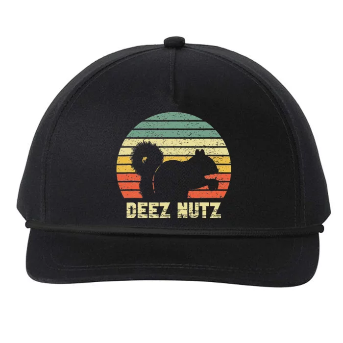 Deez Nuts Nutcracker Squirrel Deez Nutz Deezs Nut Snapback Five-Panel Rope Hat