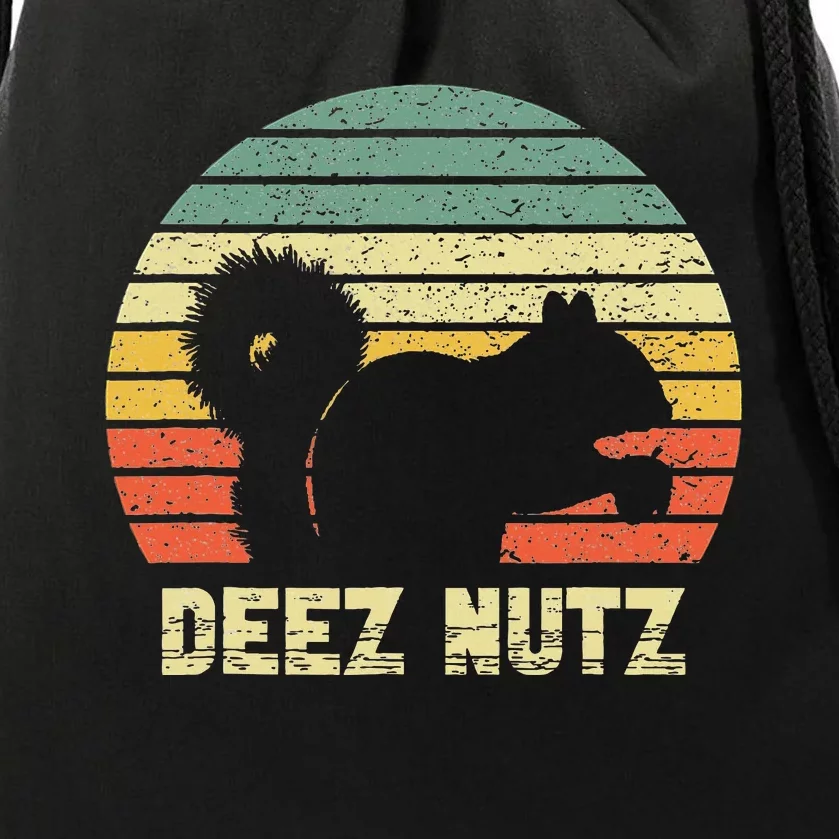 Deez Nuts Nutcracker Squirrel Deez Nutz Deezs Nut Drawstring Bag