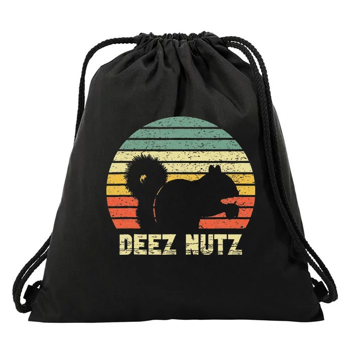 Deez Nuts Nutcracker Squirrel Deez Nutz Deezs Nut Drawstring Bag