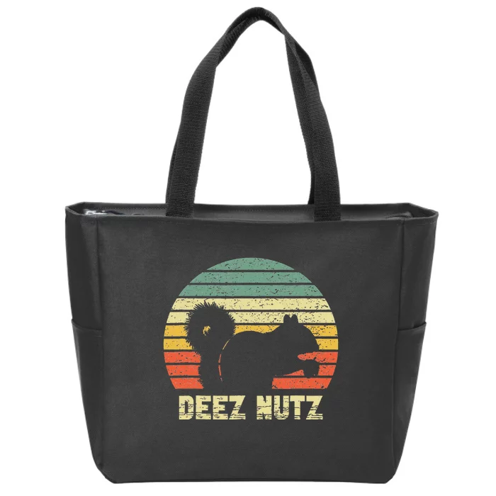 Deez Nuts Nutcracker Squirrel Deez Nutz Deezs Nut Zip Tote Bag