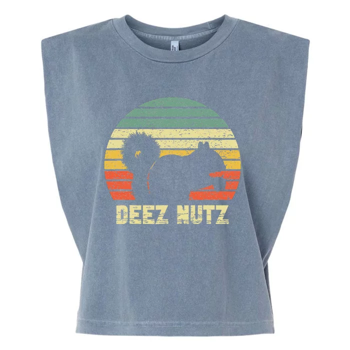 Deez Nuts Nutcracker Squirrel Deez Nutz Deezs Nut Garment-Dyed Women's Muscle Tee