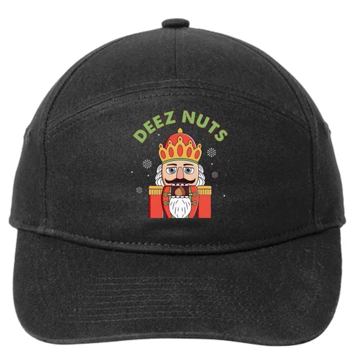 Deez Nuts Nutcracker Nut Christmas Pjs 7-Panel Snapback Hat