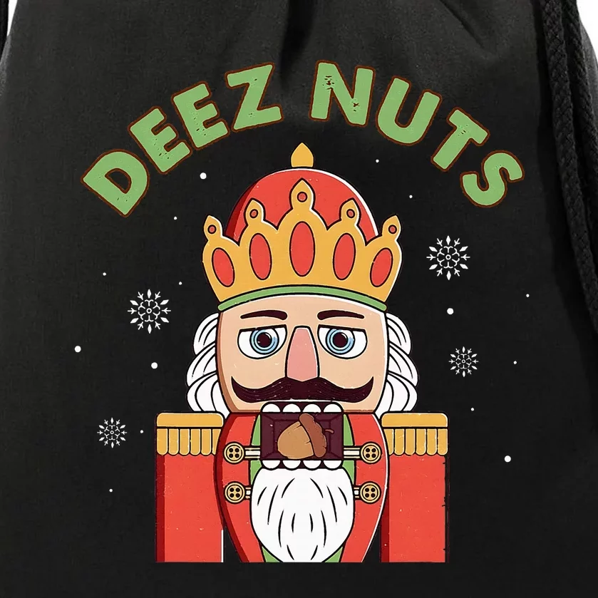 Deez Nuts Nutcracker Nut Christmas Pjs Drawstring Bag