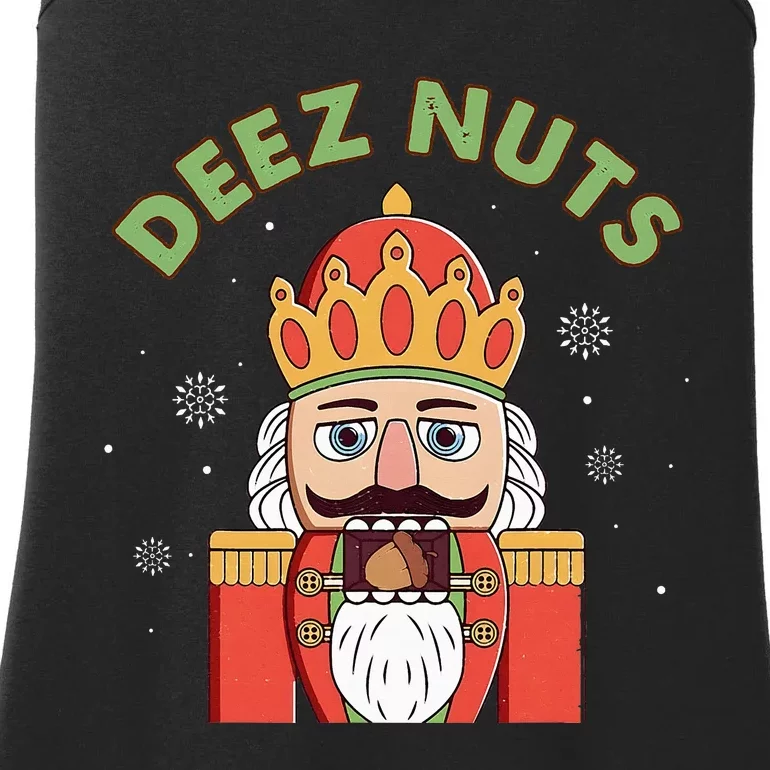 Deez Nuts Nutcracker Nut Christmas Pjs Ladies Essential Tank