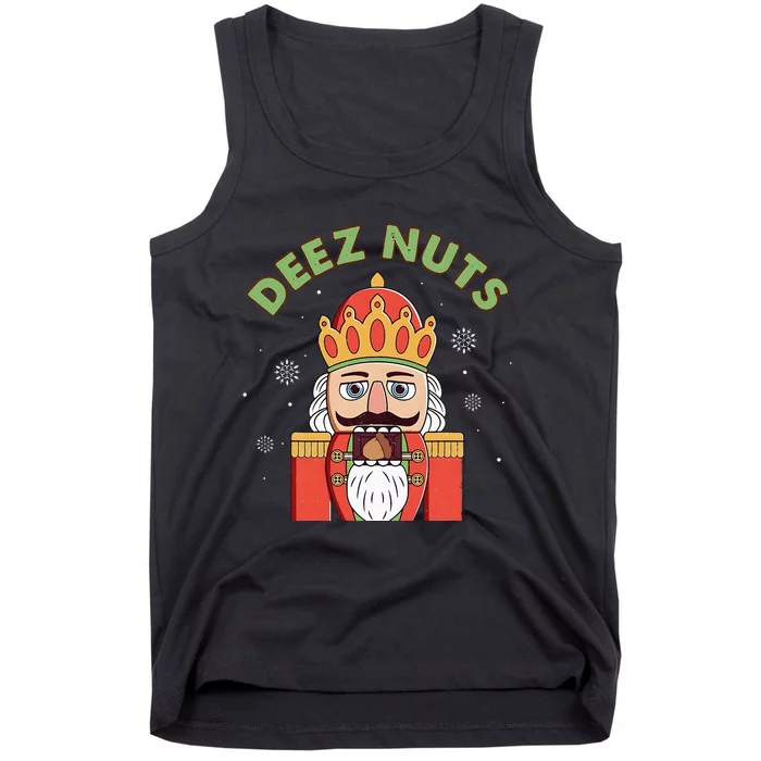 Deez Nuts Nutcracker Nut Christmas Pjs Tank Top