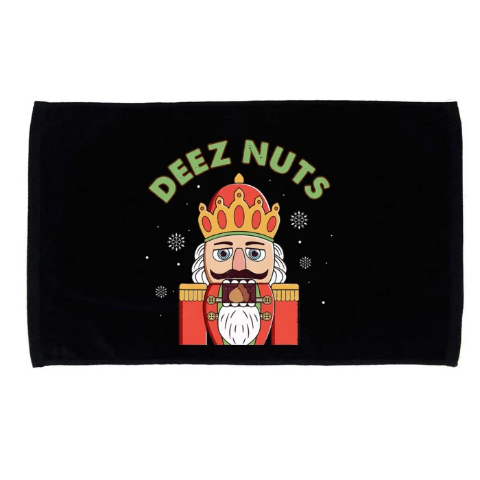 Deez Nuts Nutcracker Nut Christmas Pjs Microfiber Hand Towel