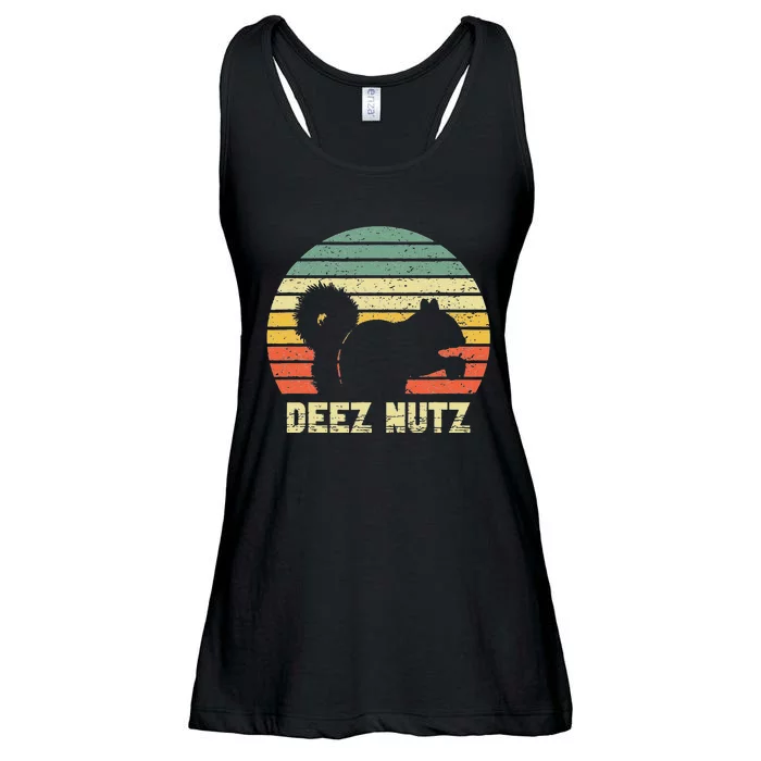 Deez Nuts Nutcracker Squirrel Deez Nutz Deezs Nut Funny Ladies Essential Flowy Tank