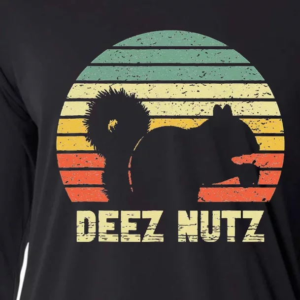 Deez Nuts Nutcracker Squirrel Deez Nutz Deezs Nut Funny Cooling Performance Long Sleeve Crew