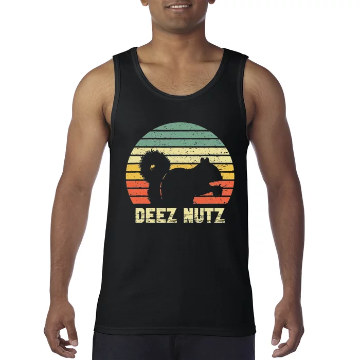 Deez Nuts Nutcracker Squirrel Deez Nutz Deezs Nut Funny Tank Top