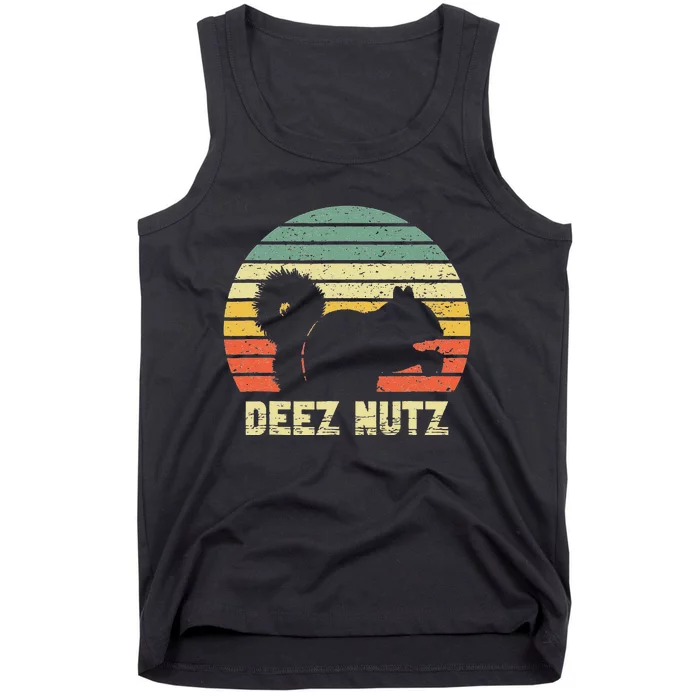 Deez Nuts Nutcracker Squirrel Deez Nutz Deezs Nut Funny Tank Top