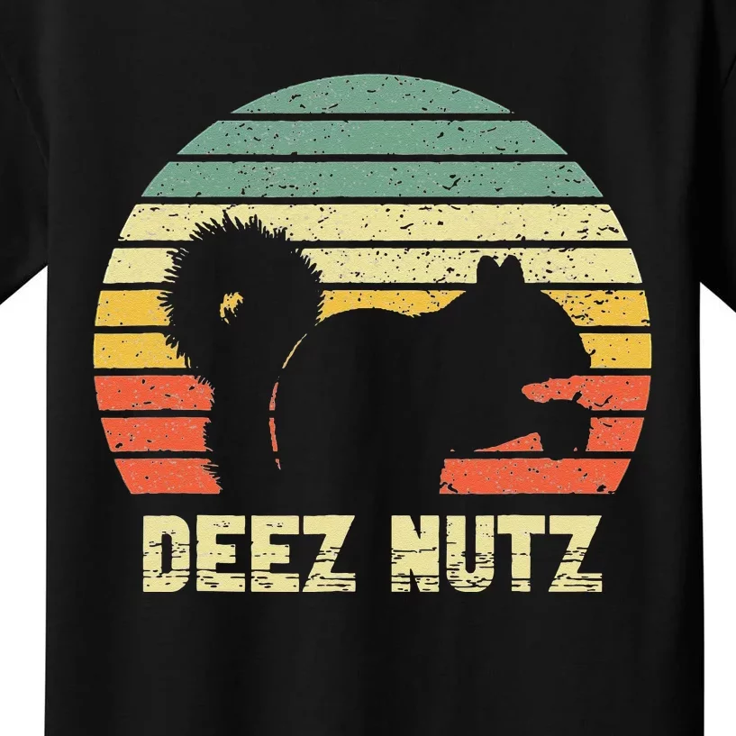 Deez Nuts Nutcracker Squirrel Deez Nutz Deezs Nut Funny Kids T-Shirt