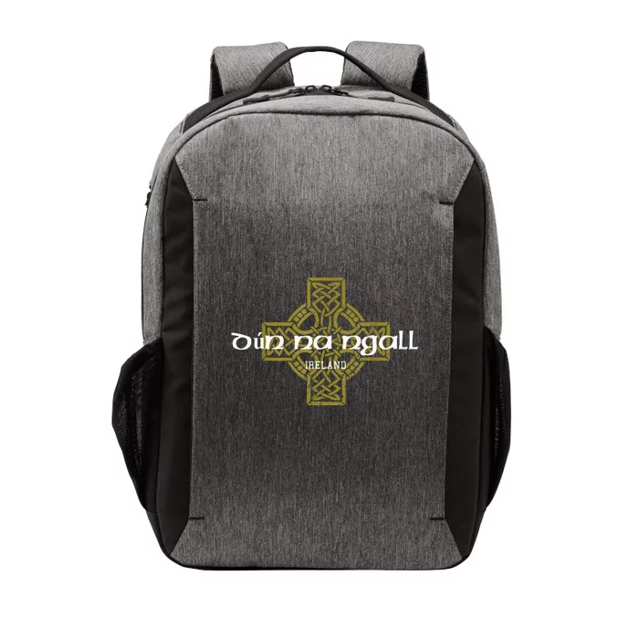 Dun Na Ngall Donegal Ireland Vintage Celtic Cross Vector Backpack