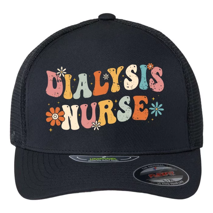 Dialysis Nurse Nephrology Hemodialysis Tech Nurse Gift Flexfit Unipanel Trucker Cap