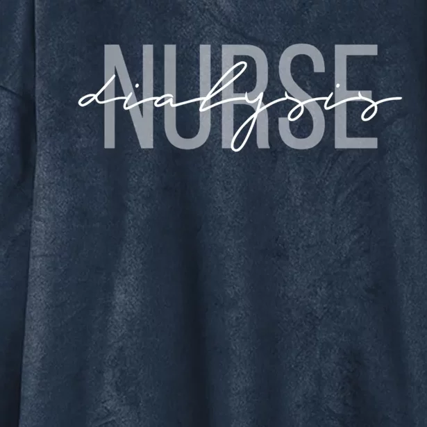 Dialysis Nurse Nephrology Nursing Gift Hooded Wearable Blanket