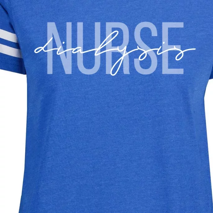 Dialysis Nurse Nephrology Nursing Gift Enza Ladies Jersey Football T-Shirt