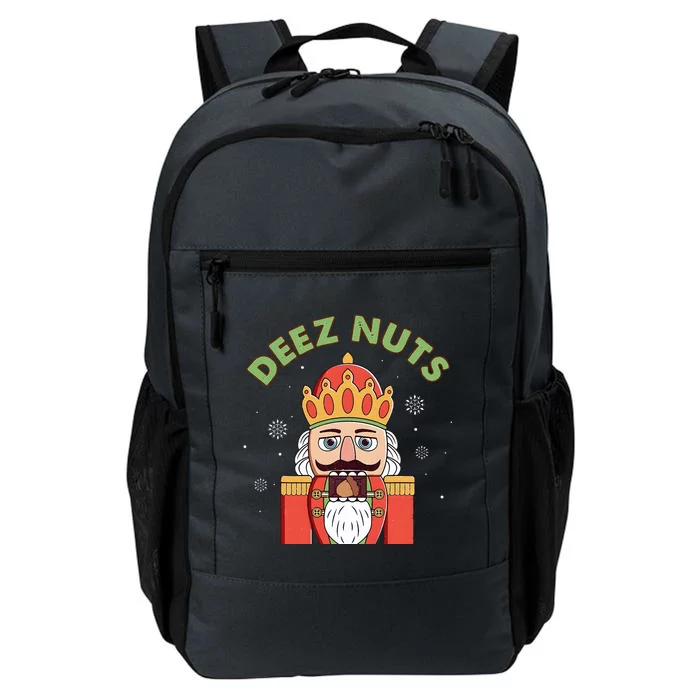 Deez Nuts Nutcracker Nut Funny Christmas Pjs Daily Commute Backpack