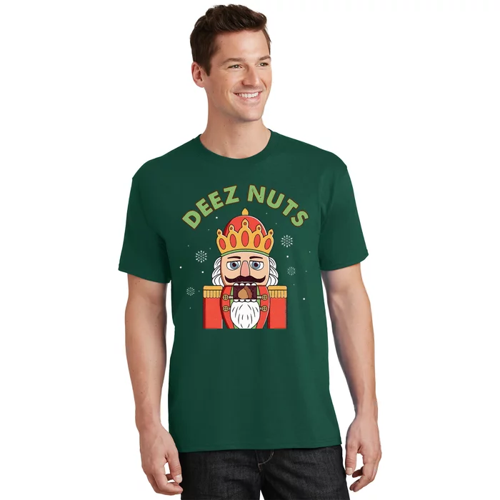 Deez Nuts Nutcracker Nut Funny Christmas Pjs T-Shirt