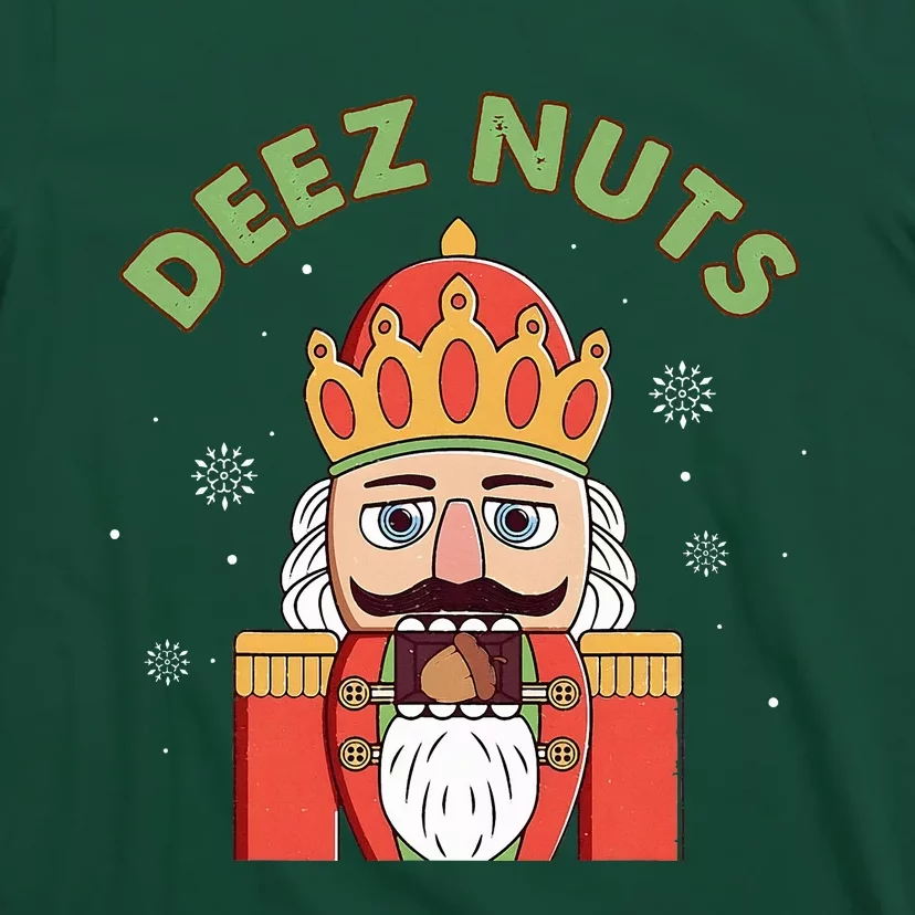 Deez Nuts Nutcracker Nut Funny Christmas Pjs T-Shirt