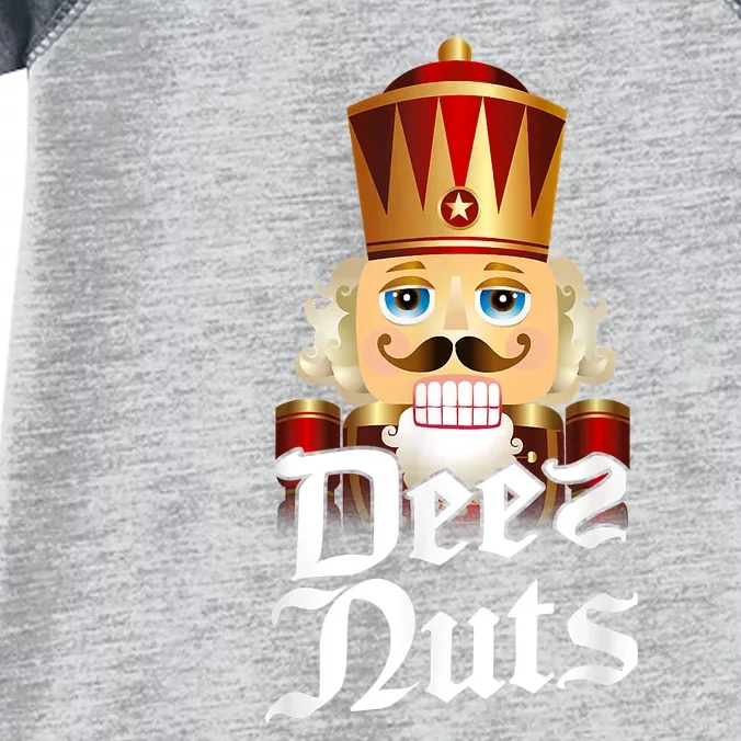 Deez Nuts Nutcracker Nut Funny Xmas Christmas Pajama Family Infant Baby Jersey Bodysuit