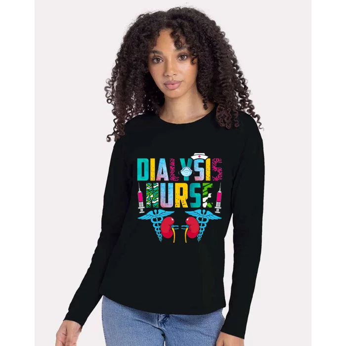 Dialysis Nurse Nephrology Nurse Neys Student Medical Cool Gift Womens Cotton Relaxed Long Sleeve T-Shirt