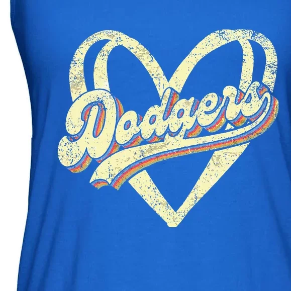 Dodgers Namefirst Name Ladies Essential Flowy Tank