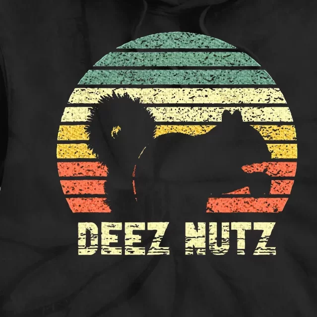 Deez Nuts Nutcracker Squirrel Deez Nutz Deezs Nut Funny Tie Dye Hoodie