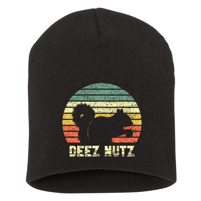 Deez Nuts Nutcracker Squirrel Deez Nutz Deezs Nut Funny Short Acrylic Beanie