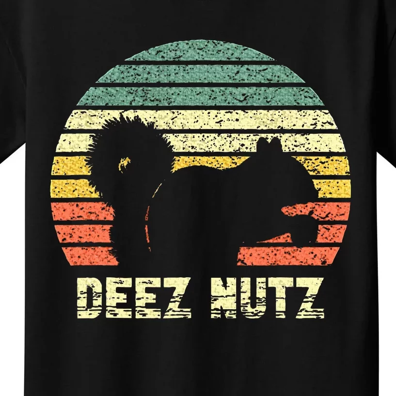 Deez Nuts Nutcracker Squirrel Deez Nutz Deezs Nut Funny Kids T-Shirt