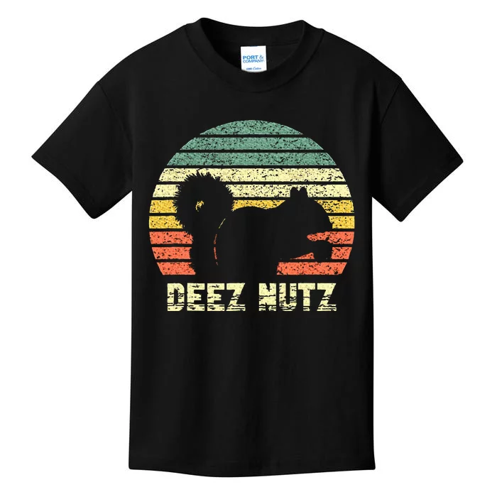 Deez Nuts Nutcracker Squirrel Deez Nutz Deezs Nut Funny Kids T-Shirt