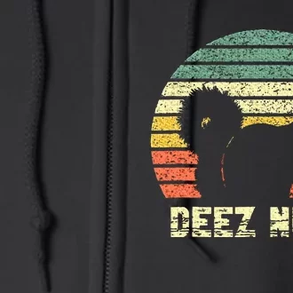 Deez Nuts Nutcracker Squirrel Deez Nutz Deezs Nut Funny Full Zip Hoodie