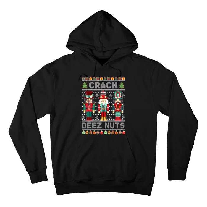 Deez Nuts Nutcracker Funny Ugly Christmas Sweater Xmas Hoodie