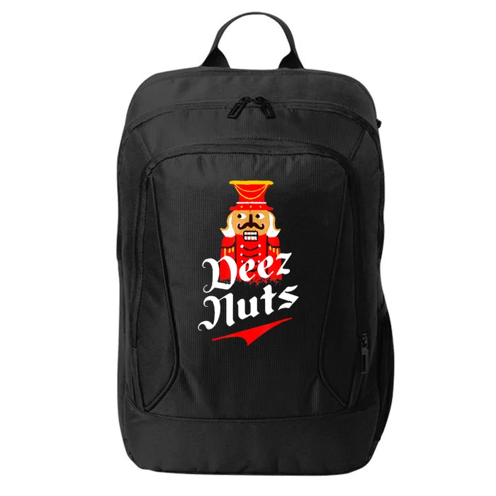 Deez Nuts Nutcracker Shirt Funny Ugly Christmas Sweater City Backpack