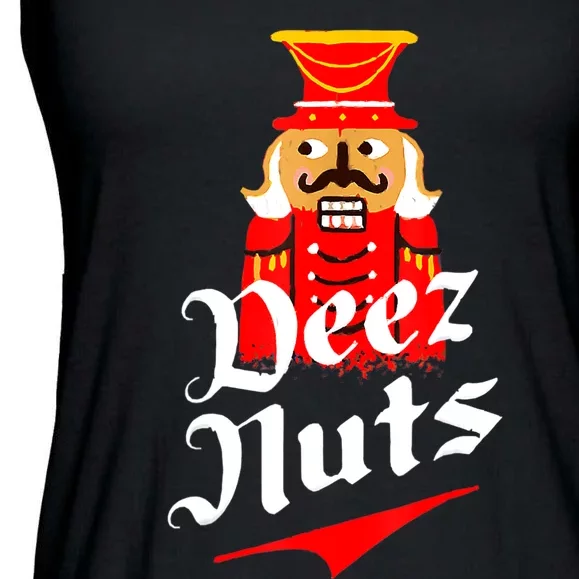 Deez Nuts Nutcracker Shirt Funny Ugly Christmas Sweater Ladies Essential Flowy Tank