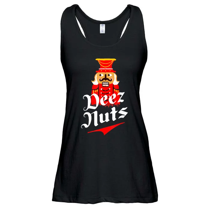 Deez Nuts Nutcracker Shirt Funny Ugly Christmas Sweater Ladies Essential Flowy Tank