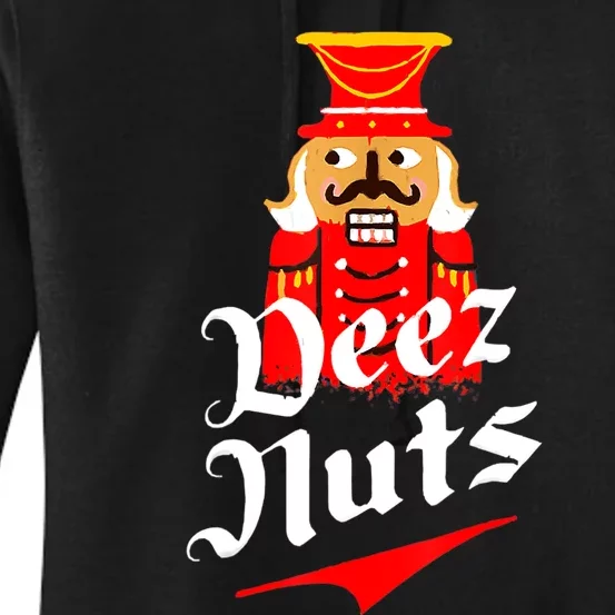 Deez Nuts Nutcracker Shirt Funny Ugly Christmas Sweater Women's Pullover Hoodie