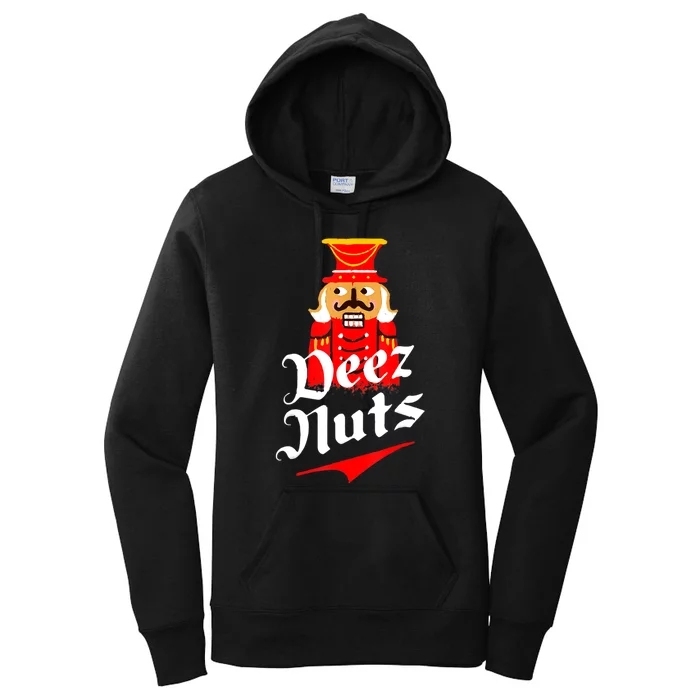 Deez Nuts Nutcracker Shirt Funny Ugly Christmas Sweater Women's Pullover Hoodie