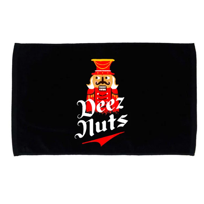 Deez Nuts Nutcracker Shirt Funny Ugly Christmas Sweater Microfiber Hand Towel