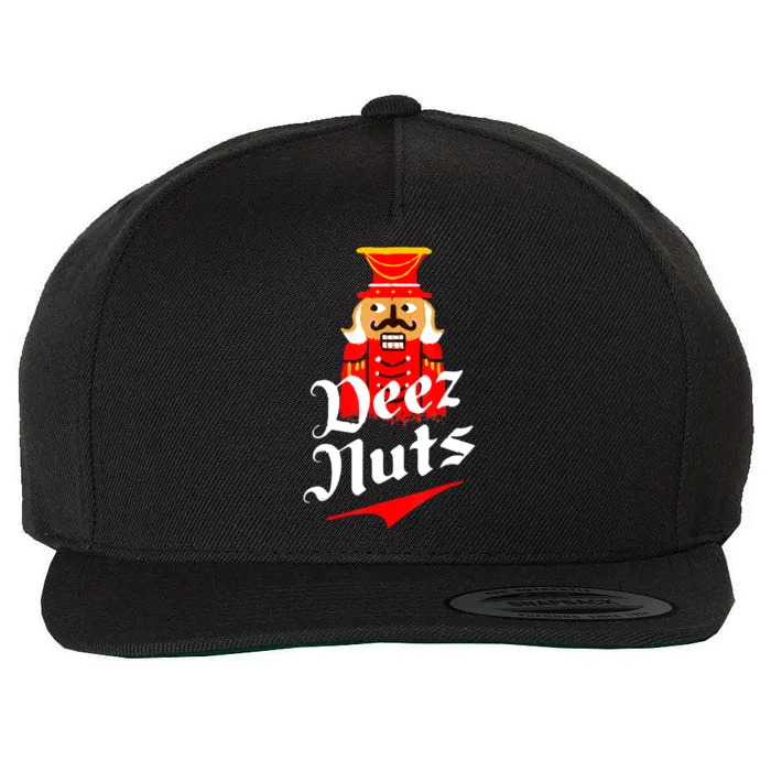 Deez Nuts Nutcracker Shirt Funny Ugly Christmas Sweater Wool Snapback Cap