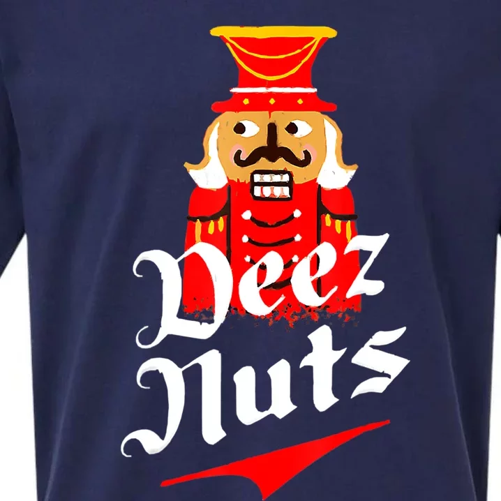 Deez Nuts Nutcracker Shirt Funny Ugly Christmas Sweater Sueded Cloud Jersey T-Shirt