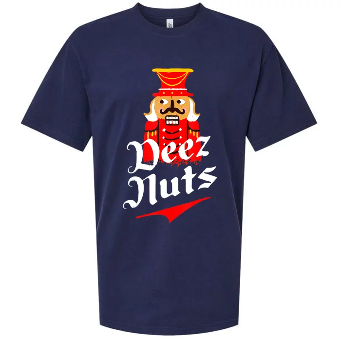 Deez Nuts Nutcracker Shirt Funny Ugly Christmas Sweater Sueded Cloud Jersey T-Shirt