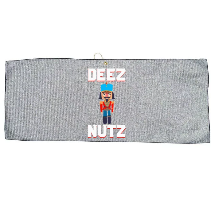 Deez Nutz Nutcracker Nuts Holiday Christmas Large Microfiber Waffle Golf Towel