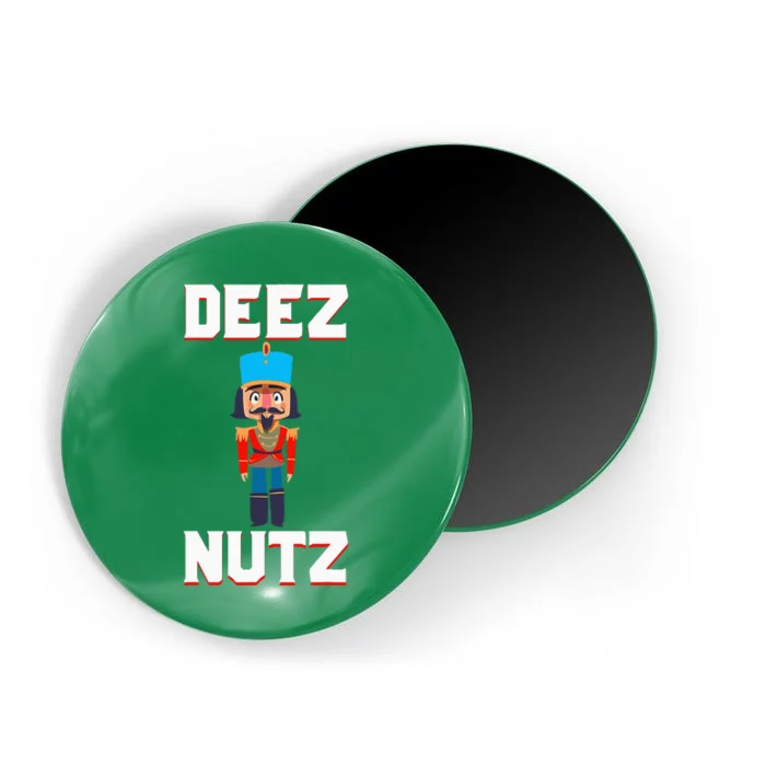 Deez Nutz Nutcracker Nuts Holiday Christmas Magnet