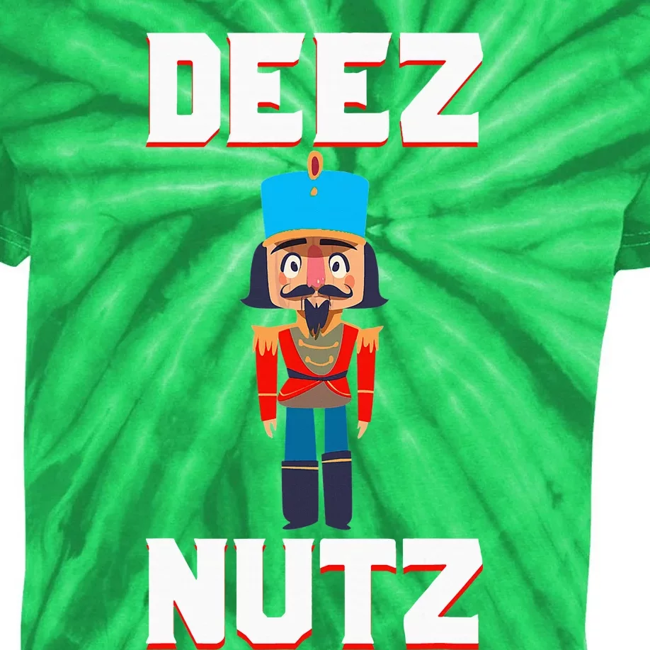 Deez Nutz Nutcracker Nuts Holiday Christmas Kids Tie-Dye T-Shirt