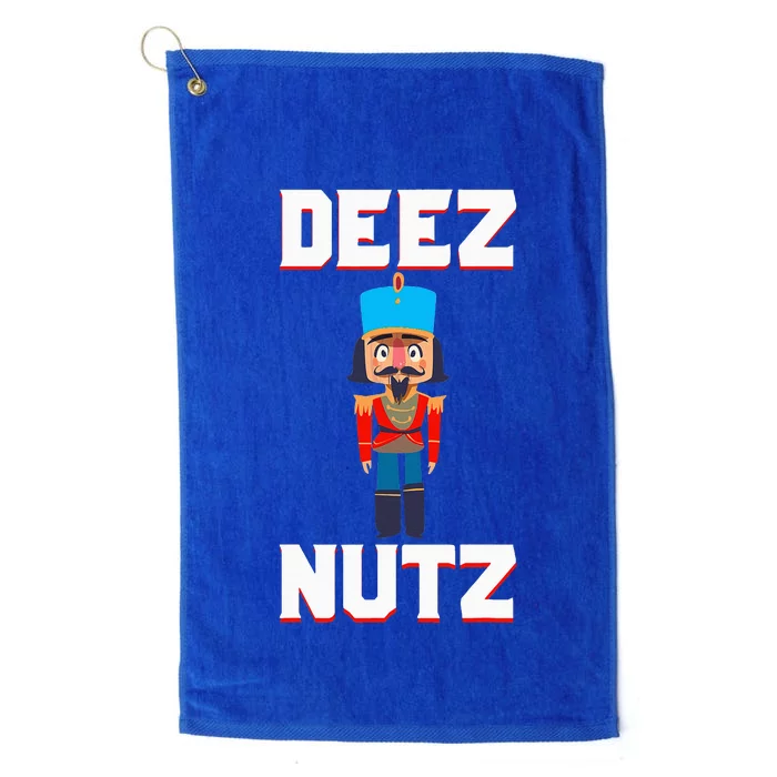 Deez Nutz Nutcracker Nuts Holiday Christmas Platinum Collection Golf Towel