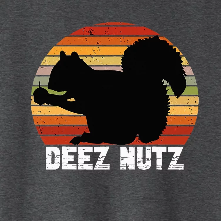 Deez Nutz Nutcracker Squirrel Gopher Chipmunk Women's Crop Top Tee