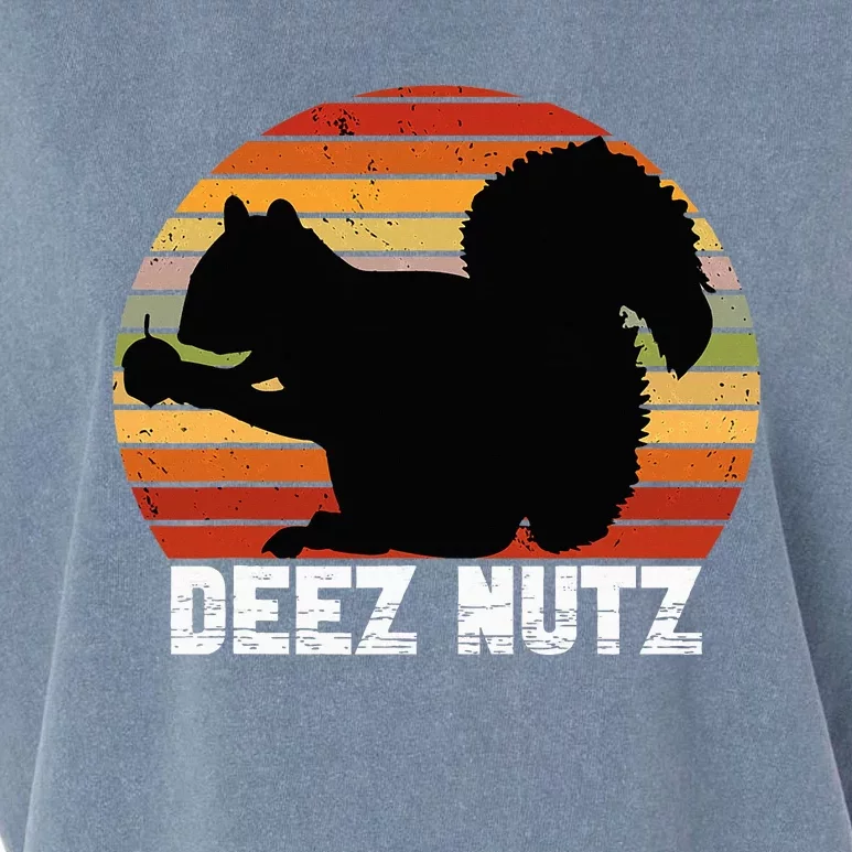 Deez Nutz Nutcracker Squirrel Gopher Chipmunk Garment-Dyed Women's Muscle Tee