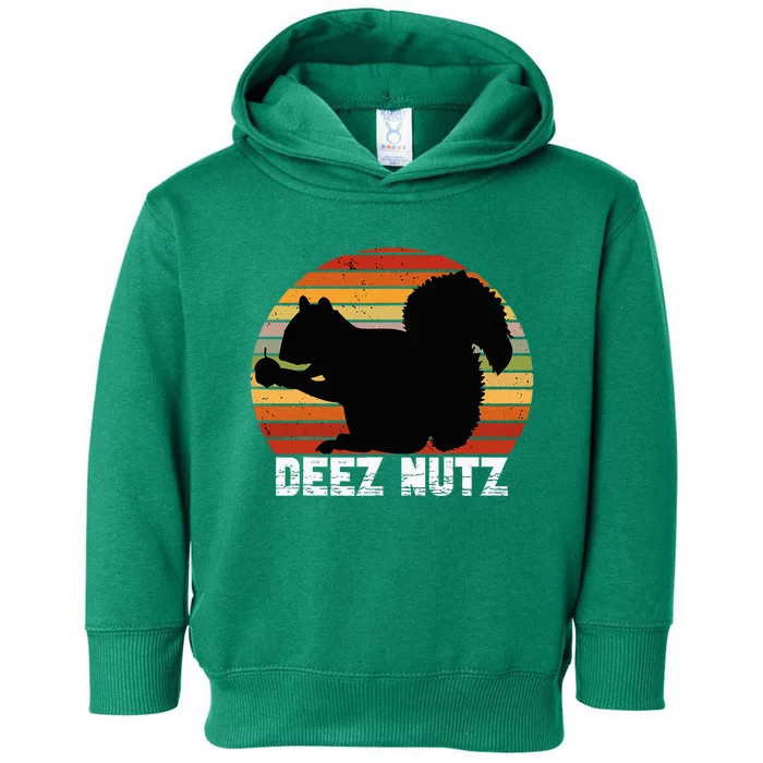 Deez Nutz Nutcracker Squirrel Gopher Chipmunk Toddler Hoodie