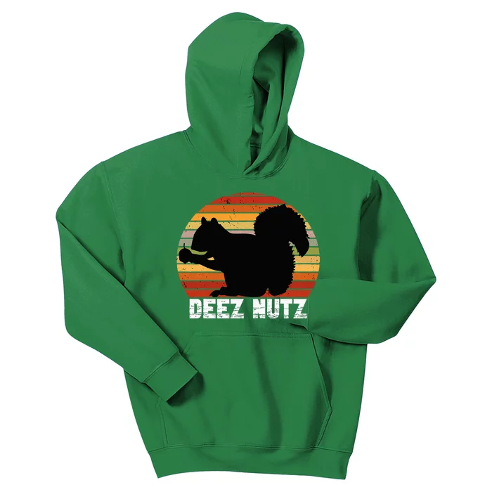 Deez Nutz Nutcracker Squirrel Gopher Chipmunk Kids Hoodie