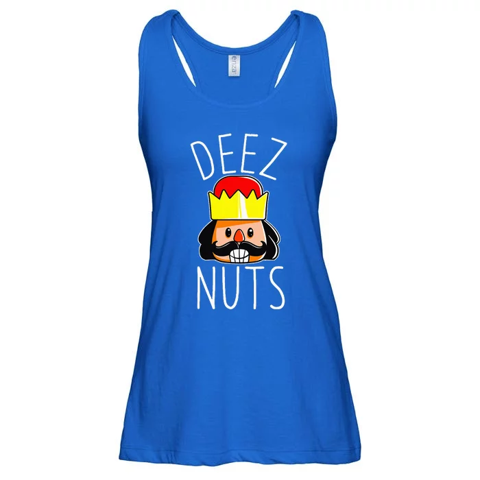 Deez Nuts Nutcracker Funny Christmas Nut Cracker Meme Ladies Essential Flowy Tank